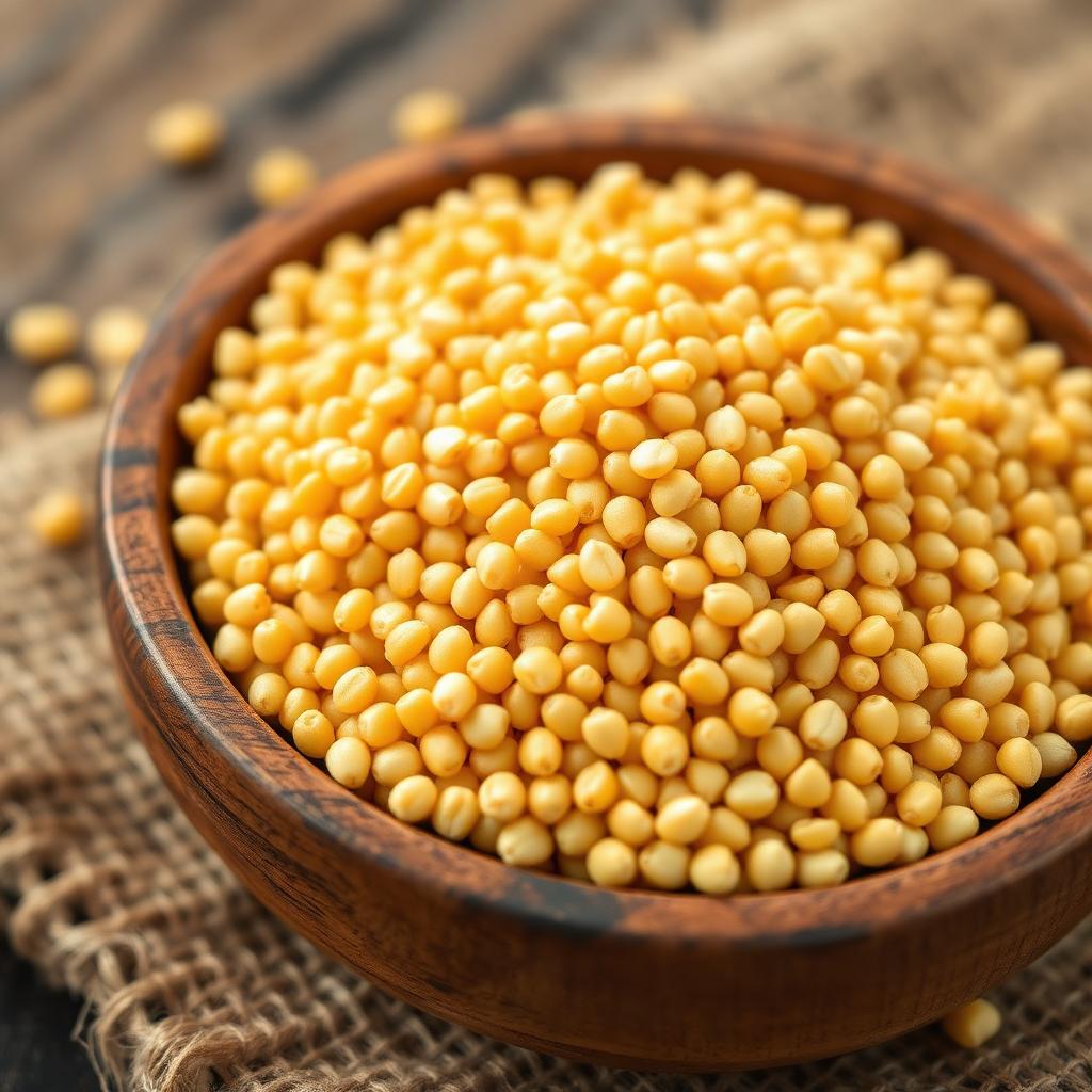 Foxtail Millet / Korra whole grain product in export-ready food packaging